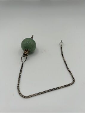 Green Aventurine Pendulum with Chain